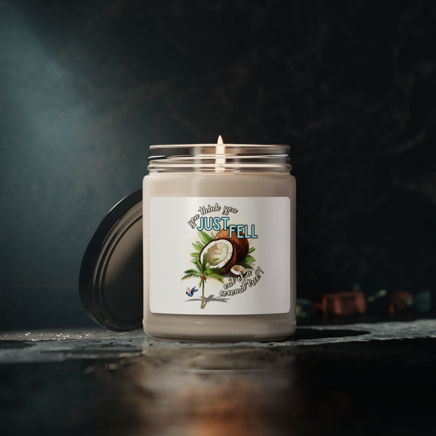 Coconut Cream & Cardamom Scented Soy Wax Candle, 9oz
