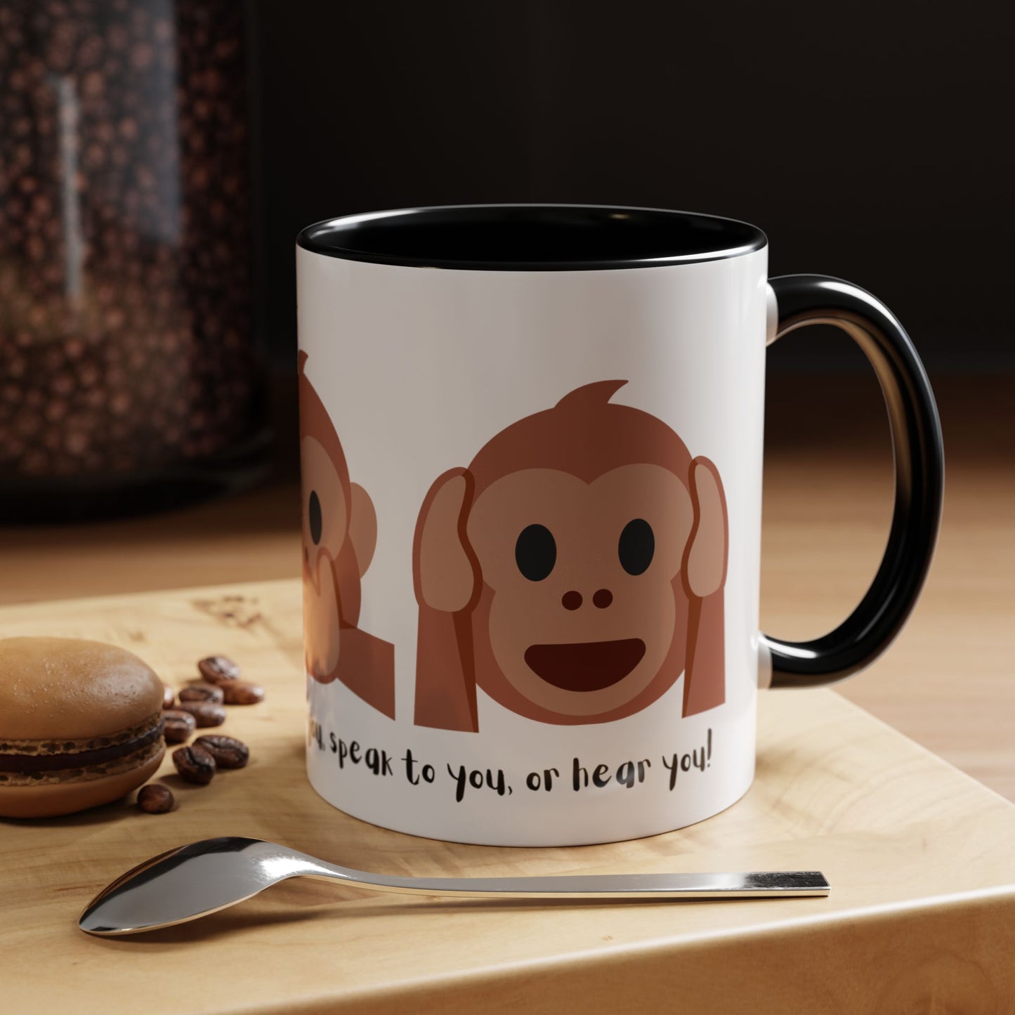 See, Speak, Hear No Evil Monkey Mug