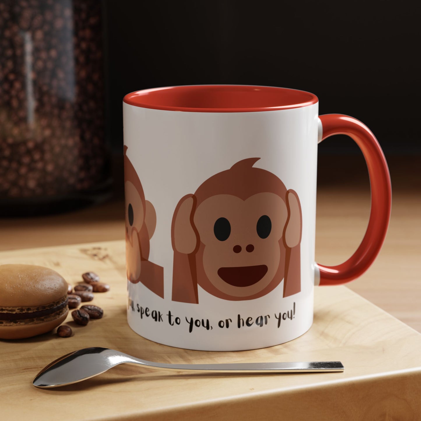 See, Speak, Hear No Evil Monkey Mug