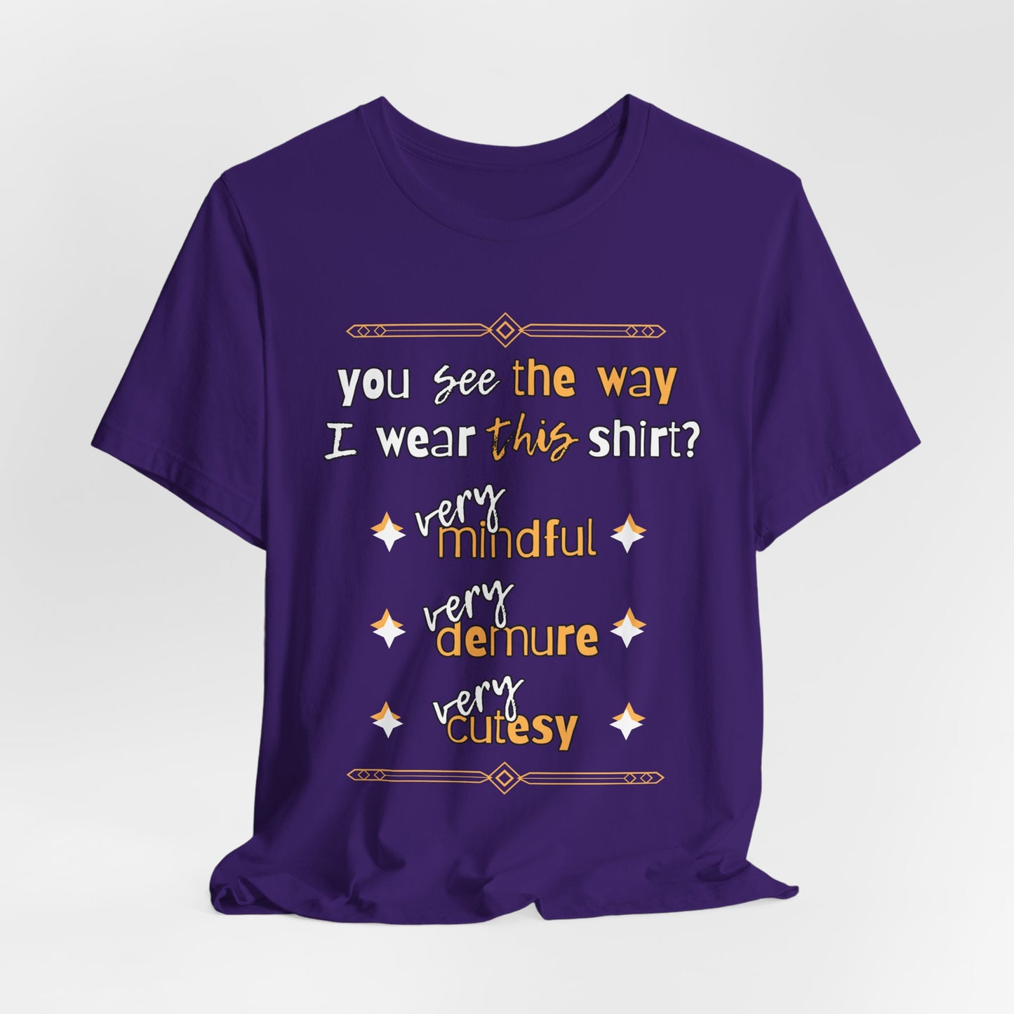 Mindful, Demure & Cutesy